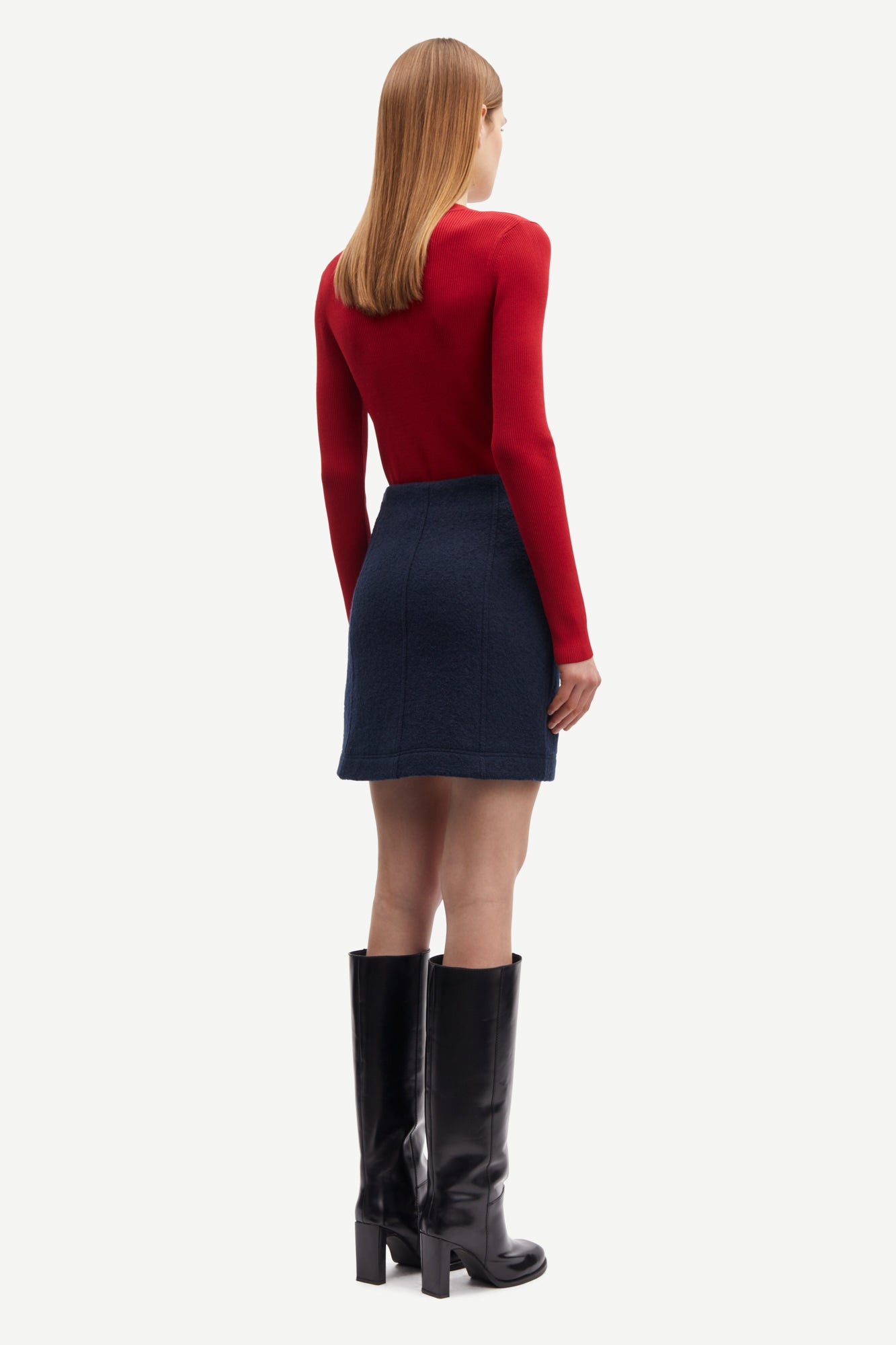 Saleonore V-neck bluse - Scarlet Sage